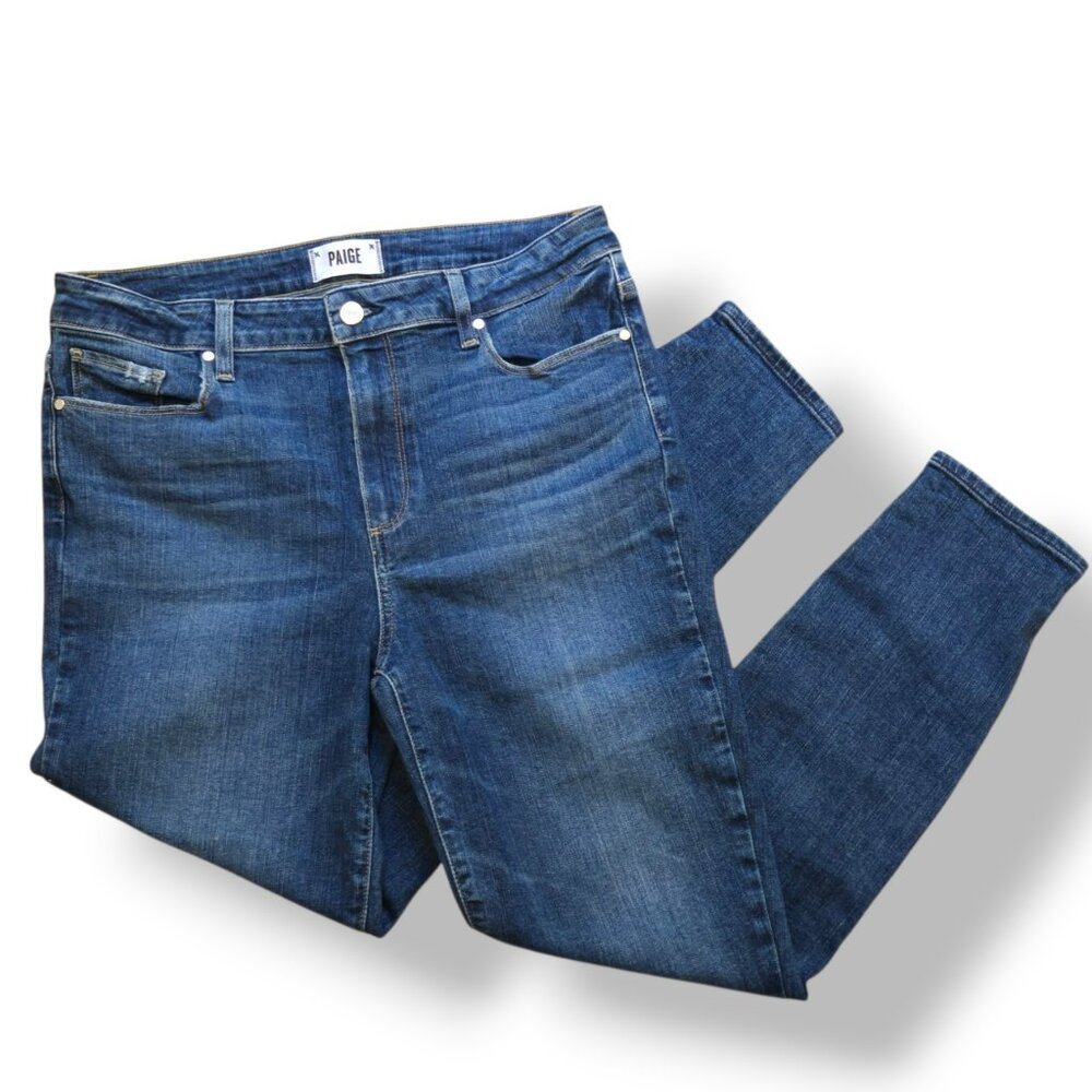 PAIGE Jeans Hoxton Ankle Skinny Jeans Blue SOCAL Size 31 x 27